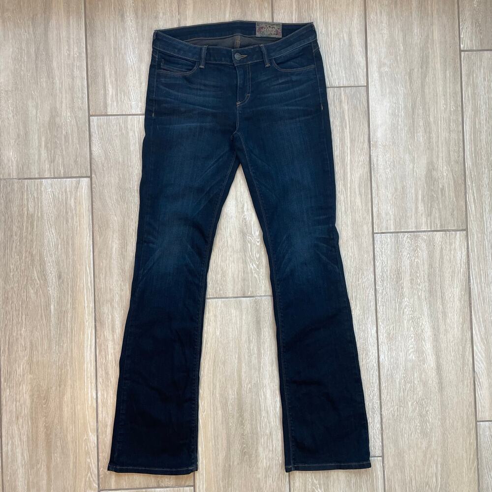 SIWY Charlotte Jeans Women 29 Low Rise Bootcut Dark Wash Stretch Made in USA